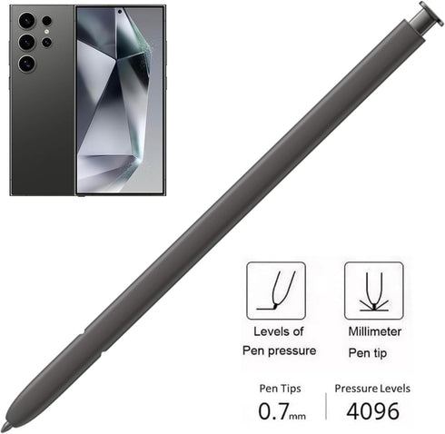 Stylus Pen Replacement for Samsung Galaxy S24 Ultra S Pen, with Bluetooth, Titanium Black