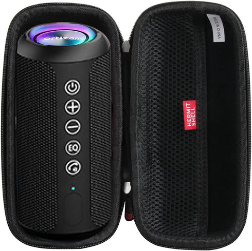 Hermitshell Hard Travel Case for Ortizan Portable Bluetooth Speaker, IPX7 Waterproof Wireless Speaker (Black)