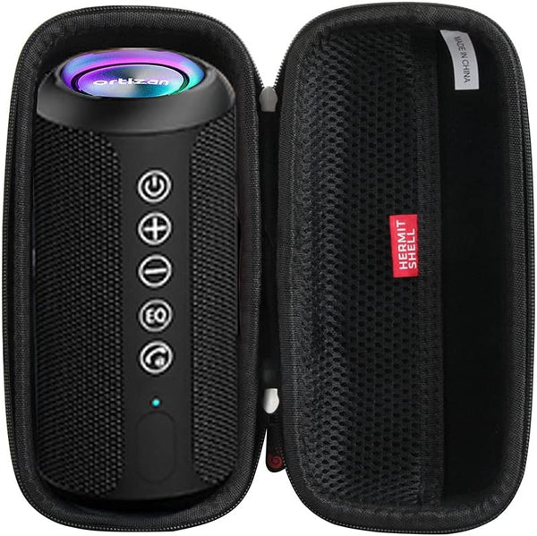 Hermitshell Hard Travel Case for Ortizan Portable Bluetooth Speaker, IPX7 Waterproof Wireless Speaker (Black)