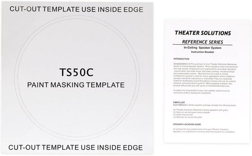 Theater Solutions TS50C 5.25-Inch In Ceiling Speakers, Surround Sound Home Theater Pair, White