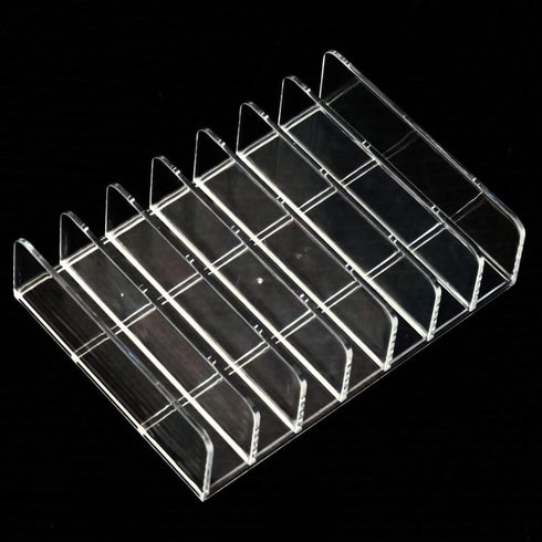 Pmsanzay Clear Acrylic CD DVD Holder, Storage Box for 14 Standard CD Cases, Media Shelf Organization