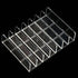 Pmsanzay Clear Acrylic CD DVD Holder, Storage Box for 14 Standard CD Cases, Media Shelf Organization