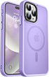 MOCCA Slim Translucent Matte Case for iPhone 15 Pro Max, 13FT Military Drop Protection, MagSafe Compatible, Light