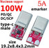 FASTELECTRIC 5PCS 5V 9V 12V 15V 20V 5A USB-C PD QC DC Fixed Voltage Power Trigger Module for Household Electronics