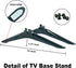 ZdalaMit 58" 4K 58R6E3 TV Stand Legs Tabletop TV Mount Holder TV Base Applicable for Hisense UHD Smart TV (Black Color)