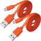 VOTY 2 Pack Micro USB Charger Flat Cable, 3.3FT Fast Charging for JBL Speaker, Logitech UE Boom, Charge Clip Flip 2-4.