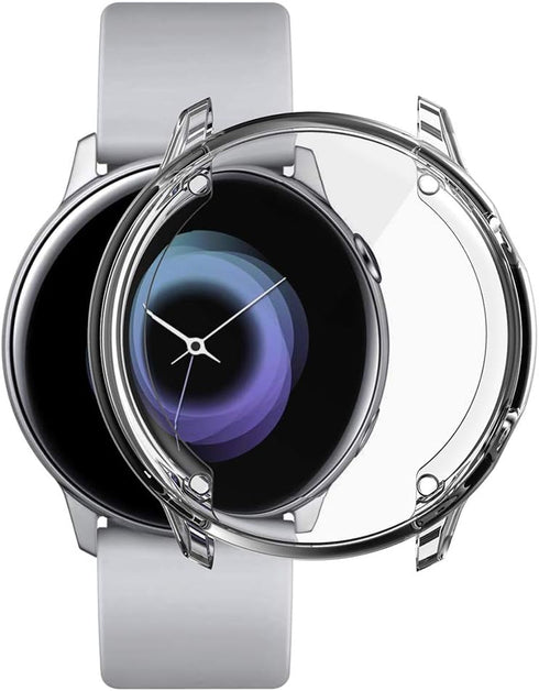 3 Pack Case Compatible with Samsung Galaxy Watch Active 40mm, NAHAI TPU Slim Plated Scratch-Resist Bumper Shell,