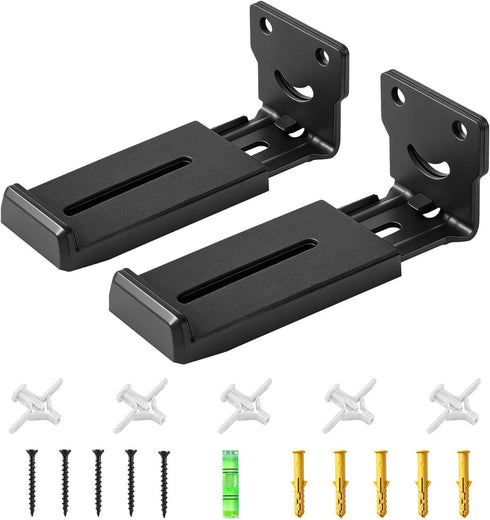 Kiiocwev Soundbar Wall Mount Bracket -Universal Soundbar Mount&Soundbar Shelf for Samsung,Bose,Vizio,LG,Sony,JBL and More,Hold