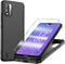 for Nokia C210 Case with Tempered Glass Screen Protector, Slim Full-Body Silicone Bumpers Anti-Scratch Shockproof