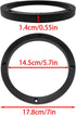6.5 Inch Car Universal Fit ABS Speaker Spacers for Cars, Boats, Trucks, RV - 1 Pair