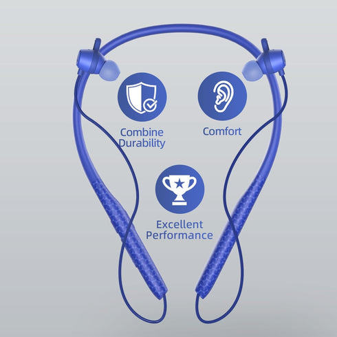 60 (3pack Neckband Earbuds Bluetooth with Stereo Sound,Headphones Wireless with Hours Playtime,Wireless Headphones,Ear