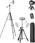 EMART 61 Phone Tripod Stand with Flexible Gooseneck, Portable Tripod for iPhone and