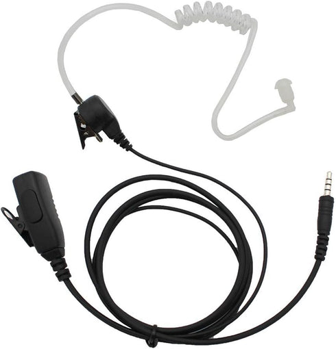 Wired Cell Phone Earpiece Acoustic Hollow Air Tube 3.5mm Anti-Radiation Earbuds with Microphone for iPhone 6 Plus 5S