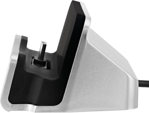 BENACES Type-C Charger Dock, Non-Slip Vertical Silver USB-C Charging Stand for iPhone 15, Samsung Galaxy S8, Note8, LG