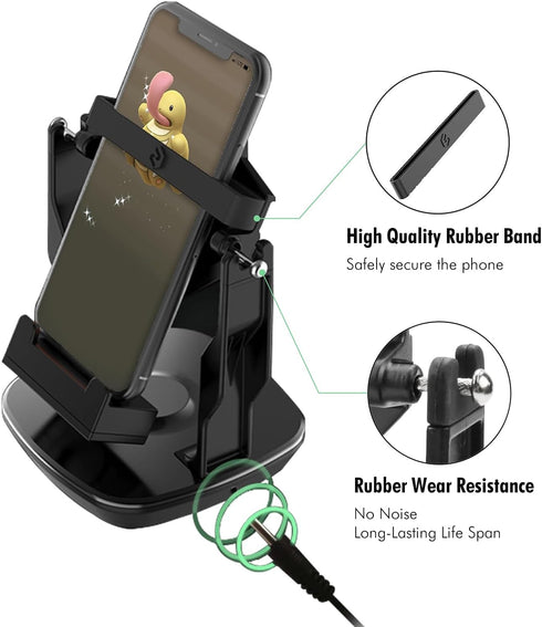 Phone Swing, Phone Rocker for Pokemon Go Walker, Cellphone Pedometer Accessories (Mute Version, USB Cable)