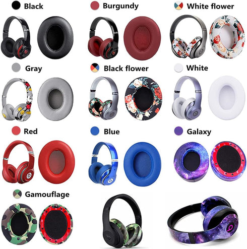 Studio3.0 Replacement Earpads, Compatible with Beats by Dr.Dre Studio 2 & Studio 3 Over-Ear Headphones (Galaxy)