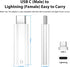 USB-C to Pencil Adapter - Compatible with Apple Pencil 1st Generation for iPad 10th Gen Charging