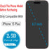 (2 Pack) 15 6.7 inch 9H Tempered Glass for iPhone Plus Screen Protector, Easy to Install, Bubble Free, Hardness