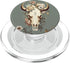 PopSockets MagSafe PopGrip for iPhone - Skull Bull Western Boho Floral Cowgirl Rural for Girl Women