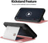 GOOSPERY Magnetic Secure Bumper Case for iPhone Xs/X, Card Holder Wallet, Dual Layer Protection with Sticky Mirror