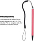 Stylus Pens for Resistive Touch Screen Devices, Screen Touch Painting Pen Resistive Stylus with Spring Rope for POS, PDA, Industrial PC, Car Navigatior (red)
