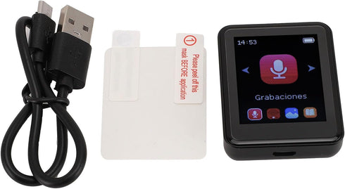 MP3 Bluetooth5.0, 1.8 inch 128GB (32G) Player with Portable Music Player with Back Clip, Built in Speaker, FM Radio