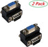 Nightwolf VGA Male to Female 15 Pin SVGA Cable Adapter, 90 Degree Right Angle L Style for PC to Monitor