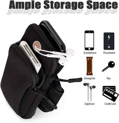 Phone Holder for Running Armband - iPhone 15 14 13 12 11 Pro Max XS XR X 8 7 6 Plus SE Mini Galaxy Ultra Edge S24 S23