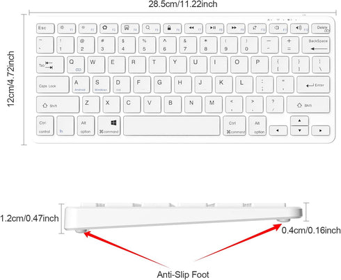 TaIYanG Bluetooth Keyboard for iPad - Wireless Compatible with iPad 10th/10.2(9th/8th/7th Gen), Air 5th/4th, Pro, Mini