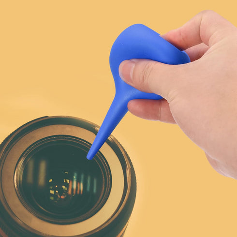 Dust Ball Air Blower - Rubber Equipment Cleaning Tool for Dust Removal & Liquid Transfer (30mL, Red)