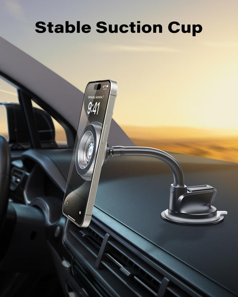 APPS2Car for MagSafe Car Mount, Magnetic Phone Holder for iPhone 15/14/13/12 Series & MagSafe Case