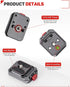 IFOOTAGE Q38-RS Action Camera Adapter Quick Release, Aluminum Tripod Mount Adapter, Quick Release Plate Compatible