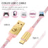 Custom Coiled USB C to A Cable for Gaming Keyboard, Double-Sleeved Starlight Braided Cable with Detachable Metal
