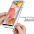 Galaxy A42 5G Phone Case, Tempered-Glass Screen Protector, Cute Clear Mandala Pattern Full Body Cover
