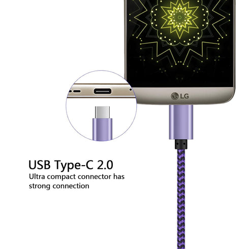 4Pack 6FT Fast USB Type C Cable for iPhone 15, Pro, Samsung Galaxy A55 A35 A15 A54 5G, S24 S23 S23+ Plus Ultra S22 S21