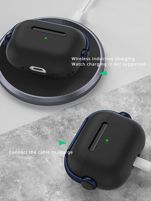 Compatible with Apple AirPods Pro 2 Case, Wireless Bluetooth Earphones, Shockproof Accessories Smooth Soft Protective