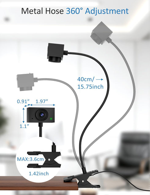 Majiphi 2K Webcam for PC, Streaming Camera, Web Camera for Desktop/Laptop Computer Webcam with Microphone, Plug