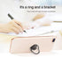 2 Packs Love Heart Shaped Cell Phone Ring Holder Stand, 360 Degree Rotation Finger Ring Kickstand with Polished Metal