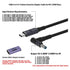USB C to 4.5mm Smart Blue Tip Laptop Charging Cable Adapter for HP 19.5v 2.31a 45w 3.34a 65w 4.62a 90w 6.9a 135w max,