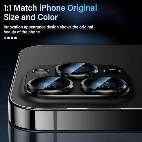 Uyiton iPhone 12 Pro Max Camera Lens Protector - 9H Tempered Glass, Drop Protection, Scratch Resistant, Easy Install -