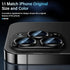 Uyiton iPhone 12 Pro Max Camera Lens Protector - 9H Tempered Glass, Drop Protection, Scratch Resistant, Easy Install -