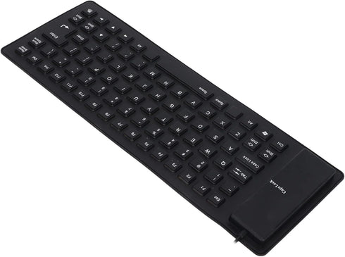 Estink 85 Keys Silicone Keyboard, Portable USB Wired, Fully Sealed Design, Lightweight, Silent for Desktop PC Laptop