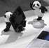 Phone Stand Desk Accessories, Resin Panda Figurines Home Decor Decorative Tabletop Ornaments Cute Phone Holder