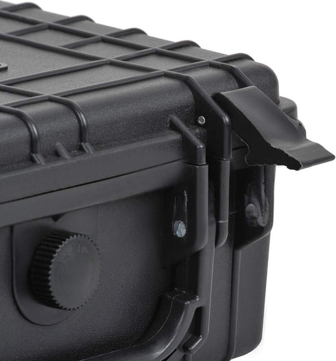 MEIJIA Portable IP67 Waterproof Hard Case - Elegant Black Camera Case with Customizable Fit Foam Insert