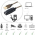 PASOW USB 2.0 A Male to A Female Extension Cable, High Speed 480 Mbps, 100 Feet with LED Light