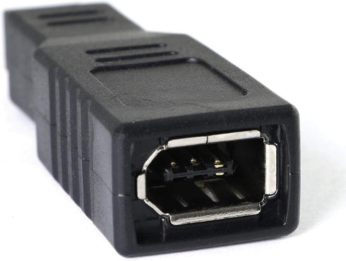 RLECS FireWire IEEE 1394 Type A 400 6 Pin Female to 1394 Type B 800 9 Pin Male Data Transfer Adapter for MacBook