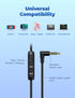 iClever HS14 Kids Headphones: Foldable Wired Headset with Microphone, 85/94dB Volume Limit for Boys/Girls/School/Travel.
