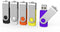 Aiibe 5 Pack 64GB USB Flash Drive, 64 GB Thumb Drive, Swivel USB Stick USB 2.0 Pen Drive in 5 Mixed Colors