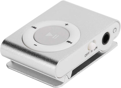 Mxzzand MP3 Player with Bluetooth, Portable Music Player Mini MP3 Back Clip Player, Durable with Memory Card and Cable,
