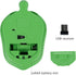 elec Space Wireless Mouse, Cute Animal Turtle Shape Optical Ergonomic Mice for Computer Notebook PC (Green)